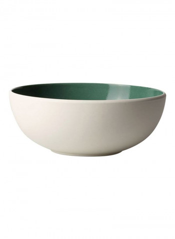 4-Piece It's My Match Uni Bowl Set White/Green 850ml
