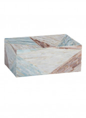 Leona Mother-of-Pearl Box Light blue 7 x 12 x 5.5inch