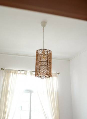 Ananda Rattan Pendant Brown 55centimeter