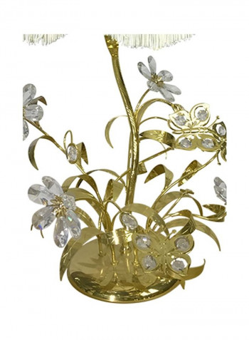 Decorative Table Lamp Gold/White 450x650millimeter
