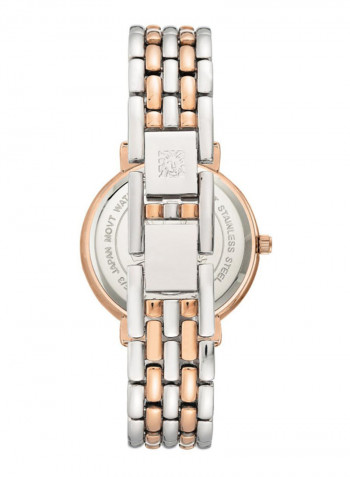 Women's Pearl Studded Water Resistance Analog Watch AK3799MPRT