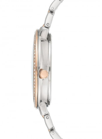 Women's Pearl Studded Water Resistance Analog Watch AK3799MPRT
