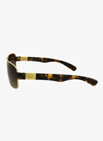 Men's Rectangular Sunglasses - Lens Size: 61 mm