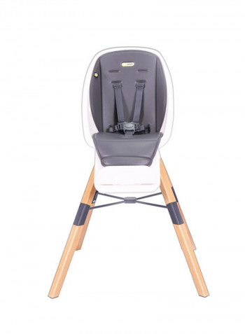 Eat And Learn 4-In-1 Convertible Wooden Baby High Chair, 6M-10Y, Grey