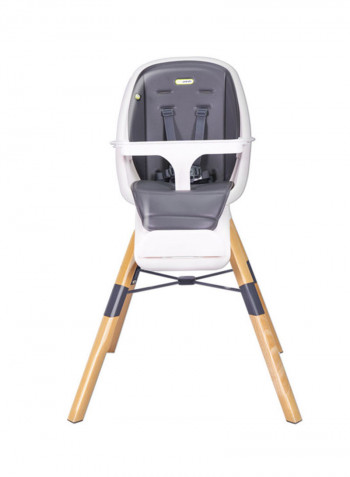 Eat And Learn 4-In-1 Convertible Wooden Baby High Chair, 6M-10Y, Grey