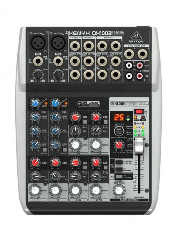10-Input Mixer QX1002USB Black/Grey