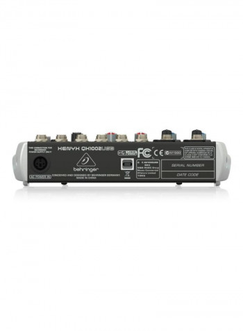 10-Input Mixer QX1002USB Black/Grey