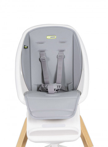 Eat And Learn 4-In-1 Convertible Wooden Baby High Chair, 6M-10Y, Silver