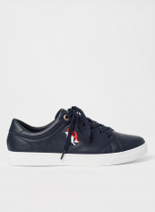 Monogram Leather Sneakers كحلي تقييمات Monogram Leather Sneakers كحلي
