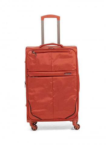 Lite Softside 3 Piece Luggage Trolley Set Orange