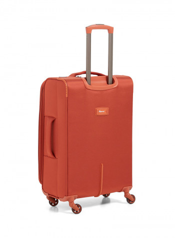 Lite Softside 3 Piece Luggage Trolley Set Orange