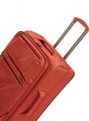 Lite Softside 3 Piece Luggage Trolley Set Orange