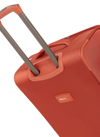 Lite Softside 3 Piece Luggage Trolley Set Orange