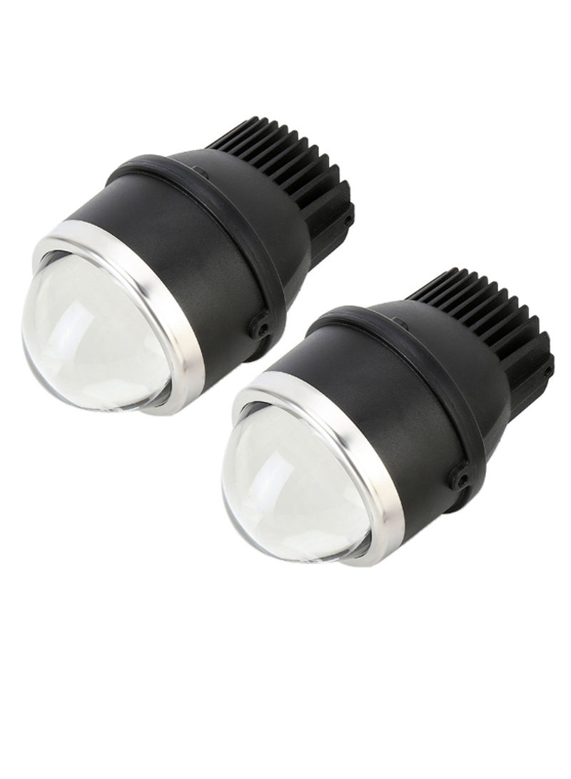 2-Piece Double Fog Light Set With Projector Lens