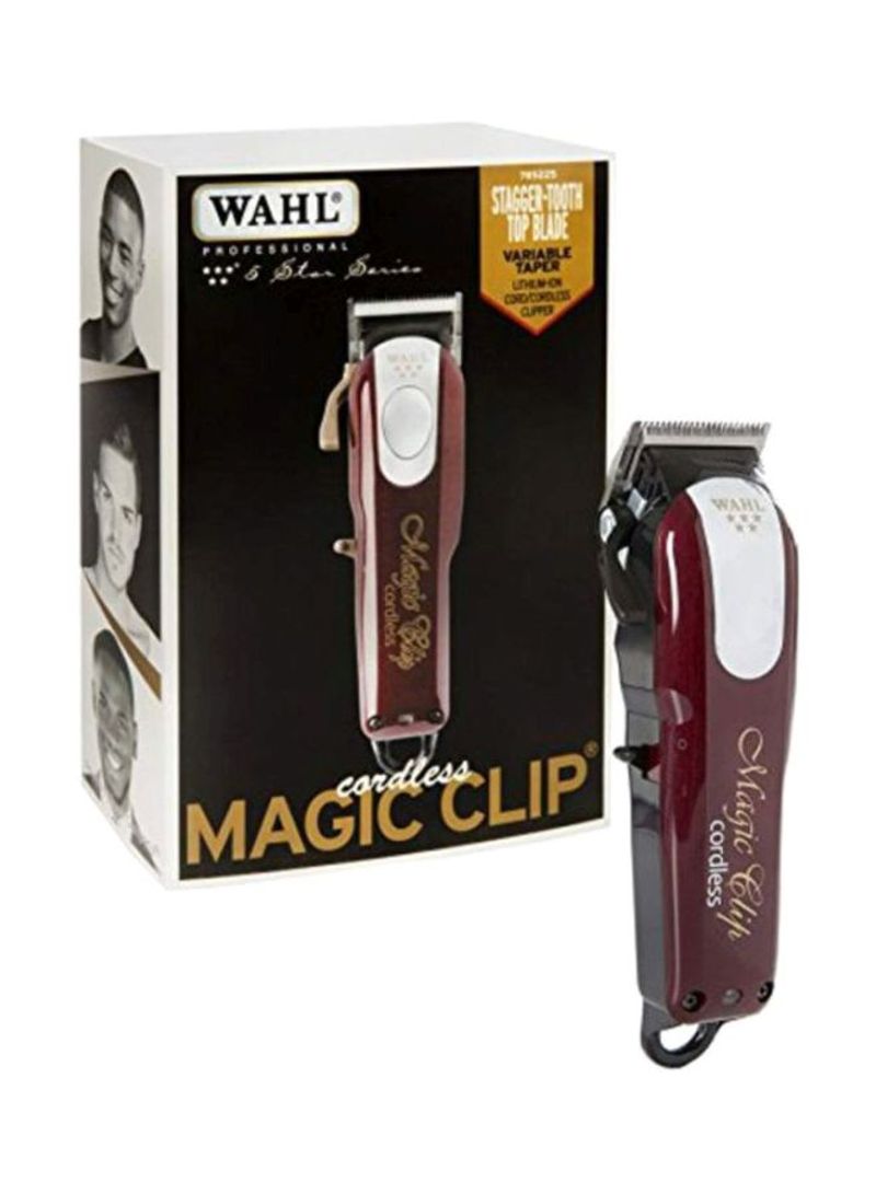 Cordless Magic Clip Trimmer Red 6.25inch