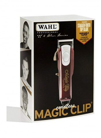 Cordless Magic Clip Trimmer Red 6.25inch