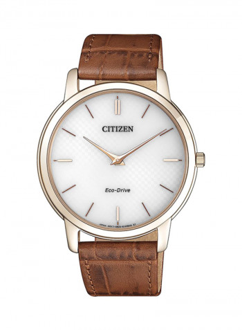 Men's Leather Analog Wrist Watch AR1133-15A