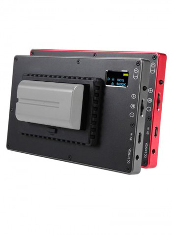 Portable LED Dimmable Fill Light With OLED Display Red/Black/Yellow