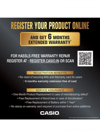 Men's Stainless Steel Chronograph Watch EFR-534BK-9AVDF