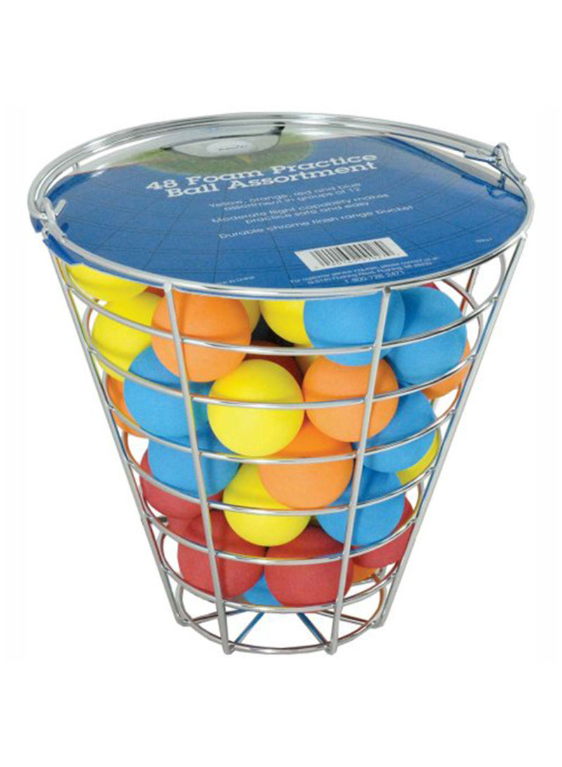 48-Piece Range Bucket with Foam Golf Balls Set