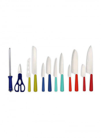 13-Piece Cutlery Set Brown/Black