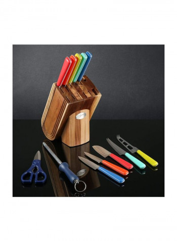 13-Piece Cutlery Set Brown/Black