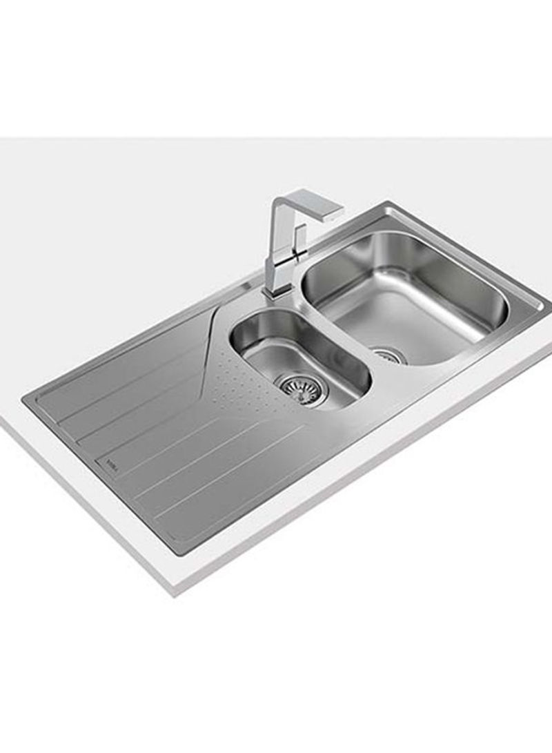 Universe 60 T-Xp 1½B 1D Inset Reversible Stainless Steel Sink 1½ Bowls And 1 Drainer Stainless Steel 980x500x160mmmm