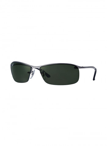 Men's Rectangular Sunglasses - Lens Size: 63 mm