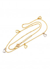 18 Karat Gold Heart Design Necklace