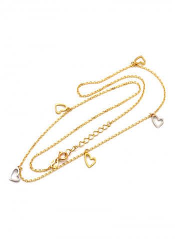 18 Karat Gold Heart Design Necklace