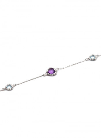 18k Gold Heart Adjustable Size Bracelet