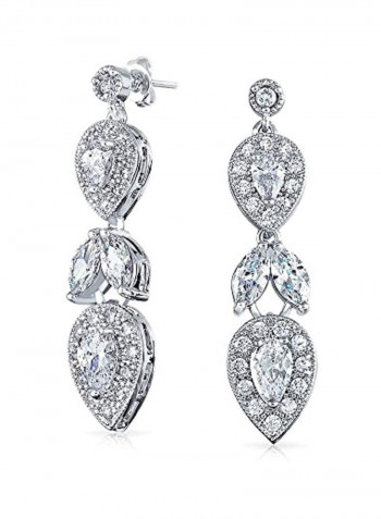 925 Sterling Silver Cubic Zirconia Studded Jewellery Set