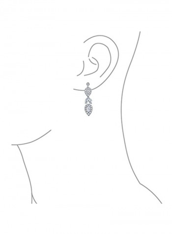 925 Sterling Silver Cubic Zirconia Studded Jewellery Set
