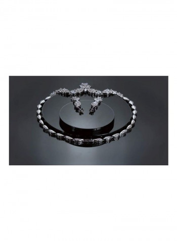 925 Sterling Silver Cubic Zirconia Studded Jewellery Set