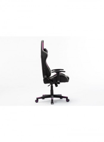 Gaming Chair Office Chair With High Back and Lumbar Cushion Black/Purple 84x65.5x29cm