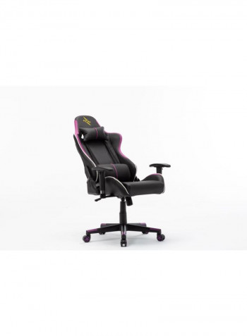 Gaming Chair Office Chair With High Back and Lumbar Cushion Black/Purple 84x65.5x29cm