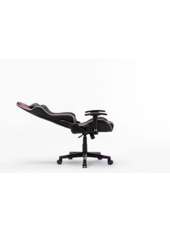 Gaming Chair Office Chair With High Back and Lumbar Cushion Black/Purple 84x65.5x29cm