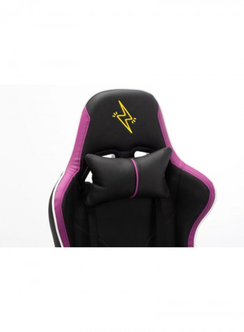 Gaming Chair Office Chair With High Back and Lumbar Cushion Black/Purple 84x65.5x29cm