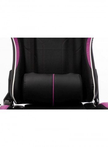 Gaming Chair Office Chair With High Back and Lumbar Cushion Black/Purple 84x65.5x29cm