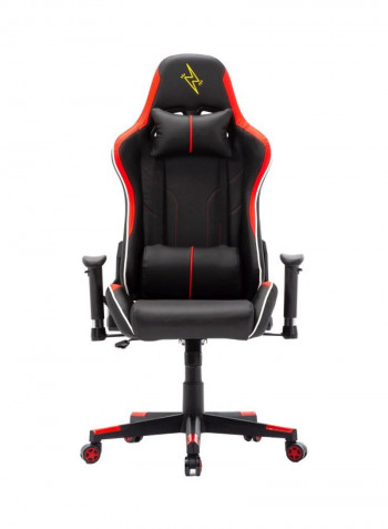 High Back Gaming Chair With Lumbar Cushion Red/Black 65.5x84x29cm