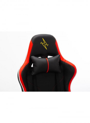 High Back Gaming Chair With Lumbar Cushion Red/Black 65.5x84x29cm