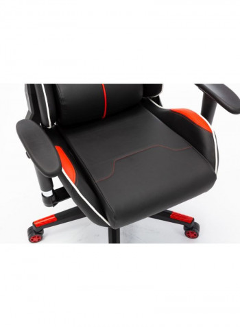 High Back Gaming Chair With Lumbar Cushion Red/Black 65.5x84x29cm