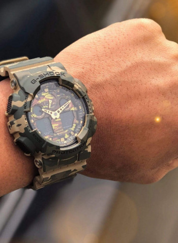 Men's Resin Analog/Digital Watch GA-100CM-5ADR