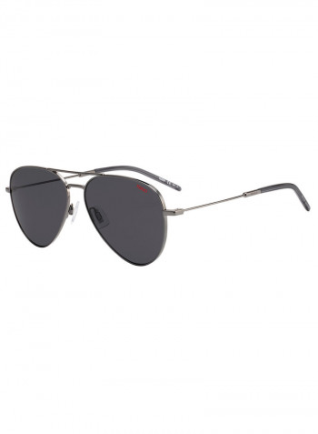 Men's Full Rim Rectangular Shaped Sunglasses - Lens Size: 59 mm