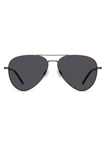 Men's Full Rim Rectangular Shaped Sunglasses - Lens Size: 59 mm