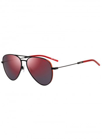 Men's Full Rim Rectangular Shaped Sunglasses - Lens Size: 59 mm