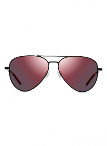 Men's Full Rim Rectangular Shaped Sunglasses - Lens Size: 59 mm