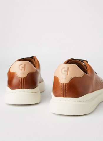 Grandpro Rally Laser Cut Sneakers British Tan / Ivor