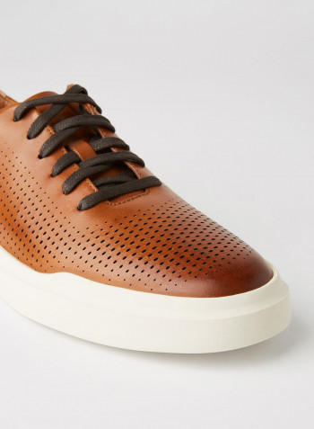 Grandpro Rally Laser Cut Sneakers British Tan / Ivor
