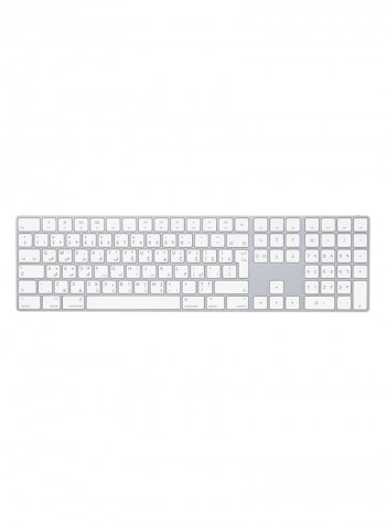 Magic Keyboard With Numeric Keypad - Arabic White